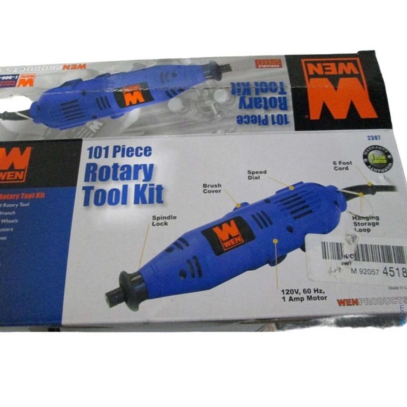 WEN Model 2307 Variable Speed Rotary Tool, Blue, Medium, 100 PC + Free Ship - Picture 6 of 8